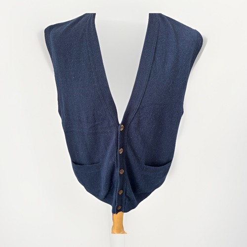 Woolovers blue wool sleeveless - wool,