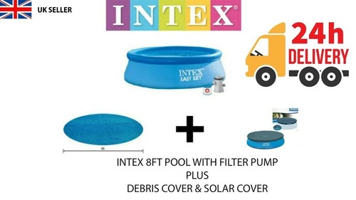 Intex 8ft pool filter - c/w, pump
