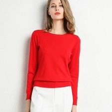 Ladies Crew Neck Blend Jumper