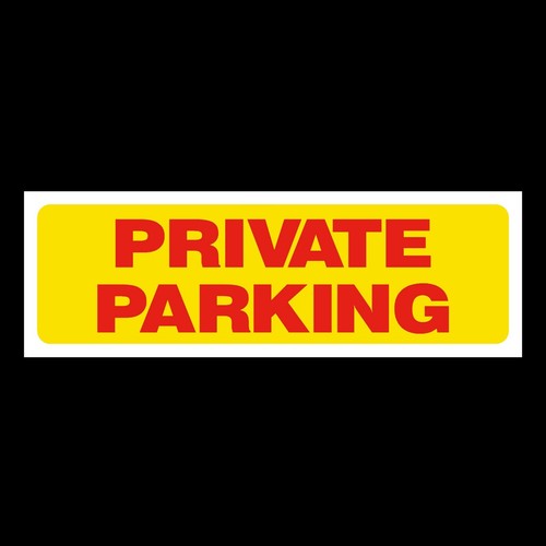 Private parking plastic - private,