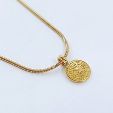 Small Mandala Coin Pendant on