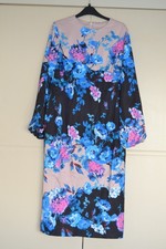 Coast blue floral midi dress