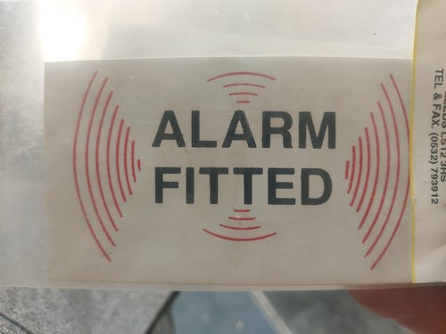 Alarm fitted stickler for - alarm,