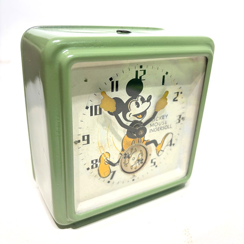 Vintage mickey mouse clock - vintage,