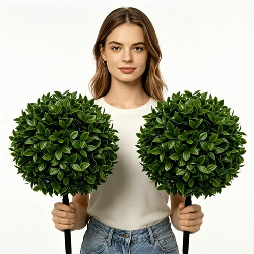 Artificial boxwood topiary - boxwood,