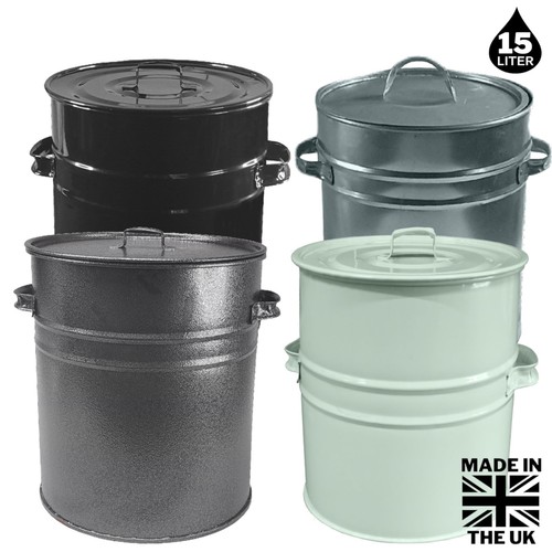 Metal ash bin bucket - metal,