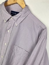 RALPH LAUREN OXFORD SHIRT Size 2XL Men`s Tattersall Check Regular Fit