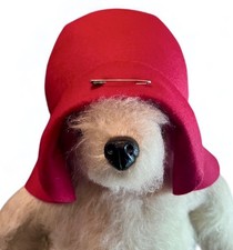NEW WOOL FELT DARK RED HAT FOR