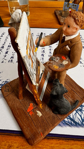 Wendy clay men artist with - wendy's,