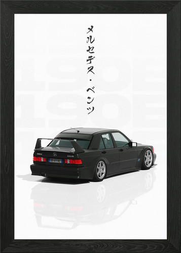 Black mercedes 190e - mercedes, evo