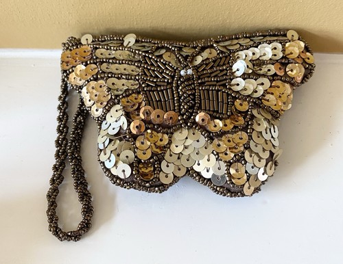 Vintage frangi brown beaded - vintage,