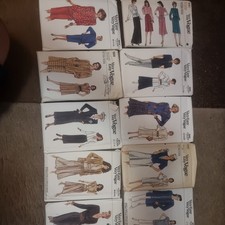 Vintage Mix Very Easy Vogue  Patterns 10 packs