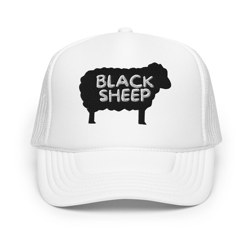 Black sheep puff - black, 3d