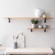 Large small wooden raw oak - raw,