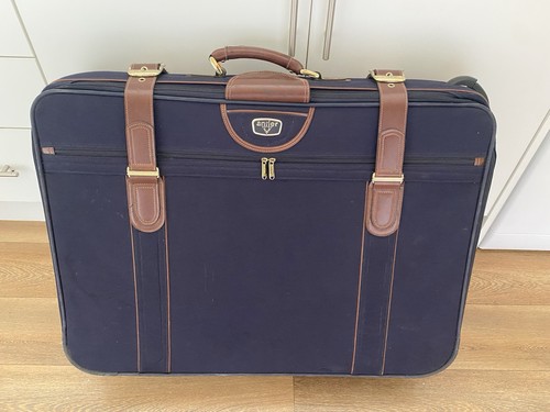Vintage antler suitcase navy - antler,