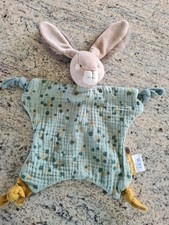 Moulin Roty Trois Petits Lapins Three Little Rabbits Green/Grey Comforter 