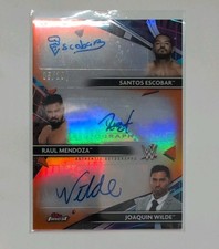 Topps Finest wwe triple Auto