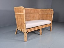 Vintage Rattan Two Seat Sofa