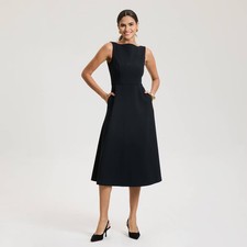 Women's Tailored Midi Dress -