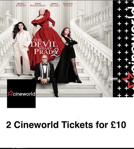 Cineworld cinema tickets - 2,