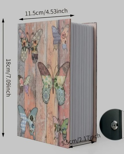 Secret book safe with - key, lock
