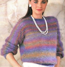 Ladies Mohair Sweater Easy