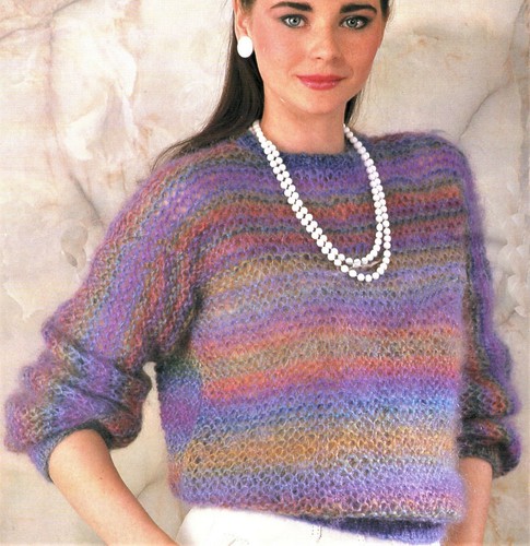 Ladies mohair sweater easy - ladies,