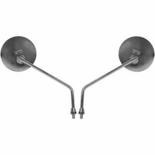 Mirrors 8mm Chrome Round L & R