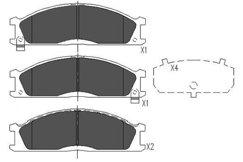New brake pad set disc - brake,