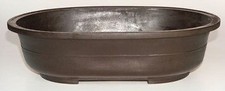Brown Mica Bonsai Pot Oval