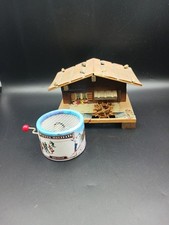 Vintage Swiss Chalet With Moving Waterwheel Music Box + 1 Other