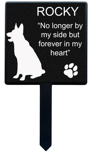 Dog cat memorial plaque - &,