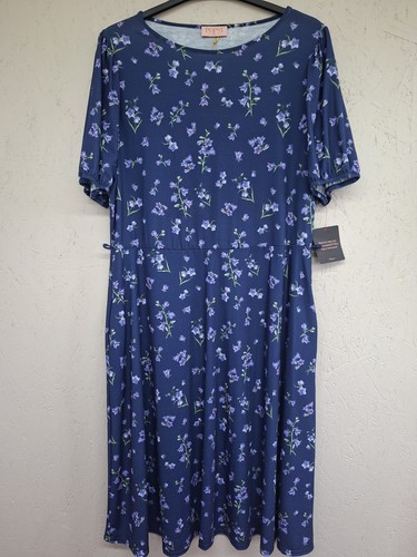 Popsy purple bluebell dress - bluebell,