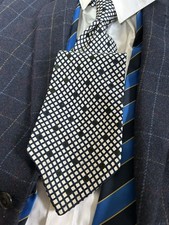 Christian Dior Pure Silk Diamond & Polka Dot Tie