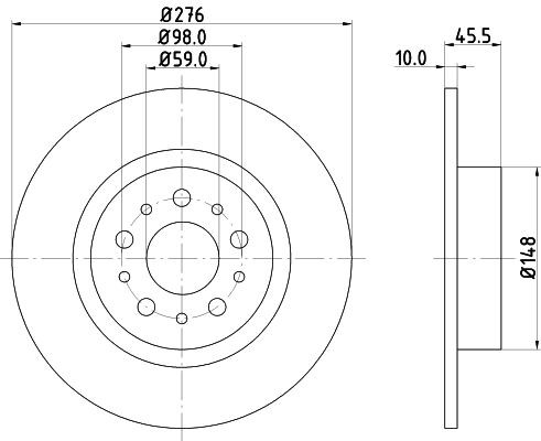 Mintex brake disc set - 2,