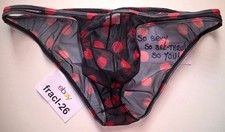 Sexy Sheer BLACK Polka Dot See