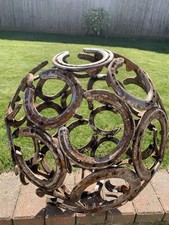 Hand crafted rustic horseshoe - hand,