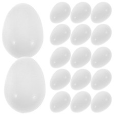  30pcs Plastic Simulation Pigeon Egg Fake Bird Egg for Pigeon Egg Fertility