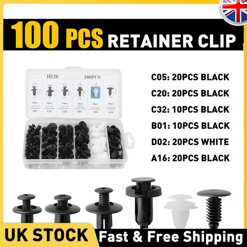 100pcs car retainer clips auto - 100pcs,