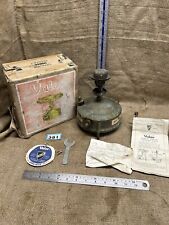 VINTAGE ORIGINAL BRASS VALOR 55C CAMPING STOVE IN ORIGINAL BOX