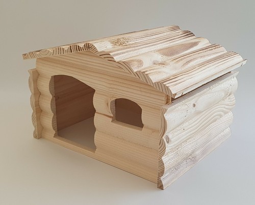 Chinchilla wooden house with - wooden,