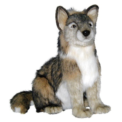 Hansa sitting wolf 4291 plush - sitting,