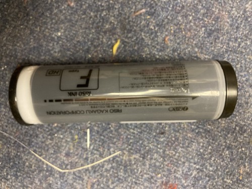 Black risograph ink tube - black,