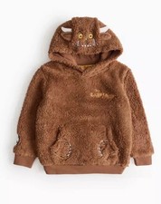 TU Gruffalo Furry Hooded Jumper Sweatshirt 2-3 Years Boys Girls New