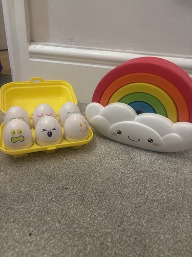 Rainbow cloud stacking baby - rainbow,