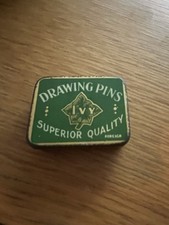 The Ivy Series Vintage Drawing Pins Tin With Pins