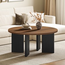 HOOBRO Round Coffee Table Tea