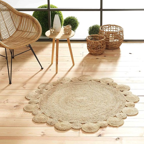 Boho round jute - round, natural