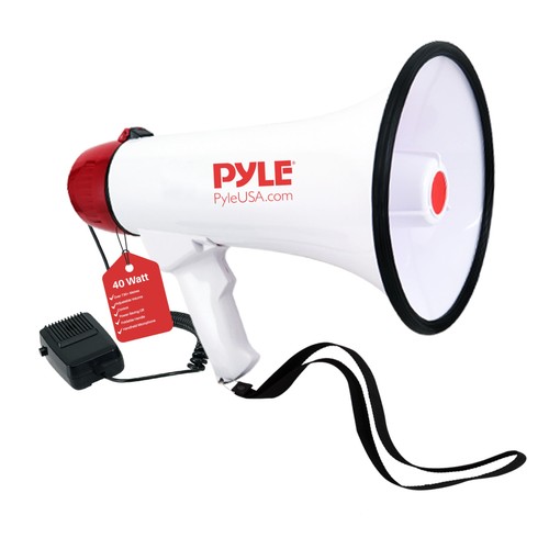 Pyle megaphone with siren 40w - pyle,
