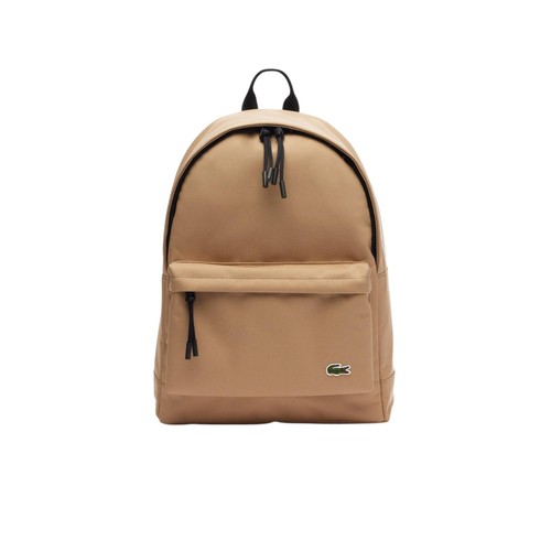 Lacoste backpack khaki beige - backpack,